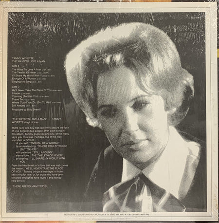 Tammy Wynette : The Ways To Love A Man (LP, Album, RE, Ter)