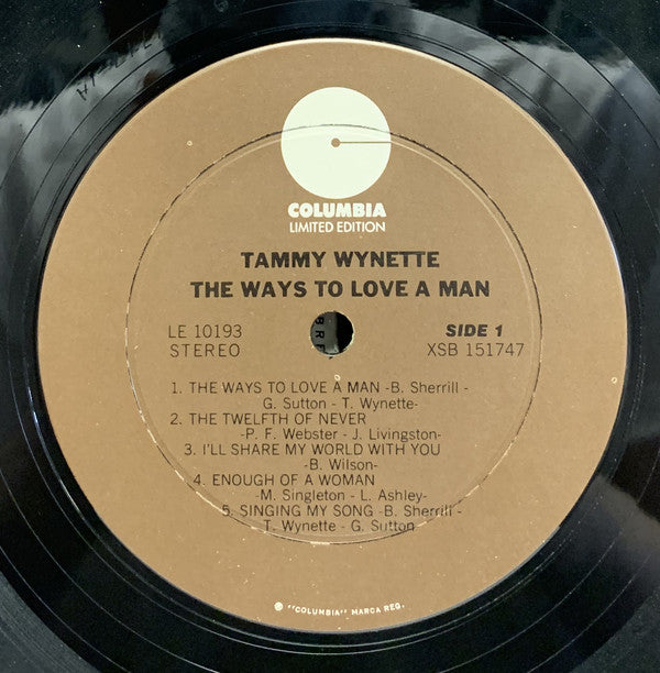Tammy Wynette : The Ways To Love A Man (LP, Album, RE, Ter)
