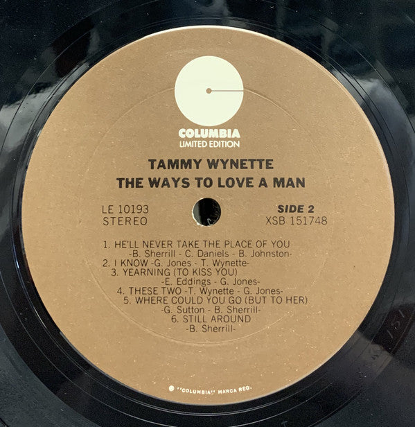 Tammy Wynette : The Ways To Love A Man (LP, Album, RE, Ter)