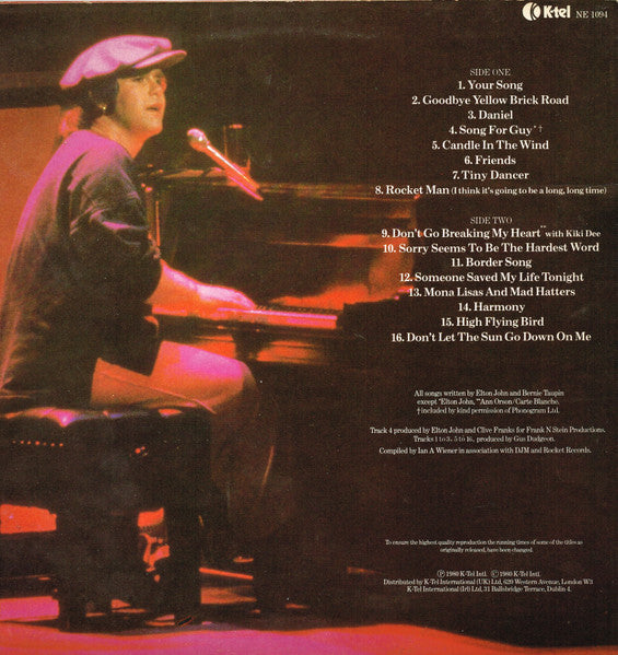 Elton John : The Very Best Of Elton John (LP, Comp, PRS)