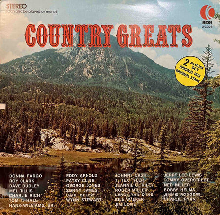 Various : Country Greats (2xLP, Comp)