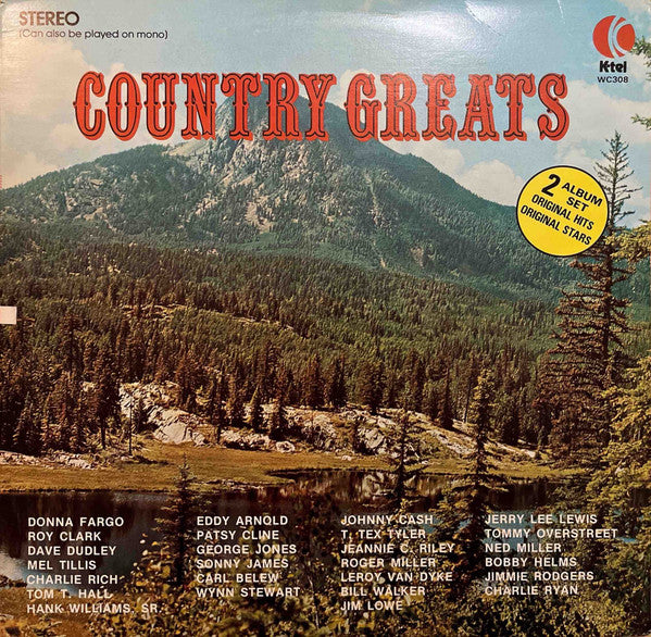 Various : Country Greats (2xLP, Comp)
