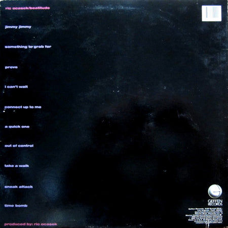 Ric Ocasek : Beatitude (LP, Album, Jac)