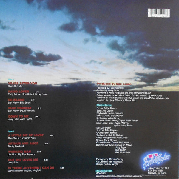 John Conlee : Blue Highway (LP, Album, Glo)