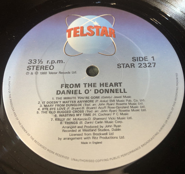 Daniel O'Donnell : From The Heart (LP, Album)