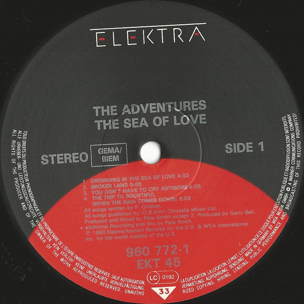 The Adventures : The Sea Of Love (LP, Album)