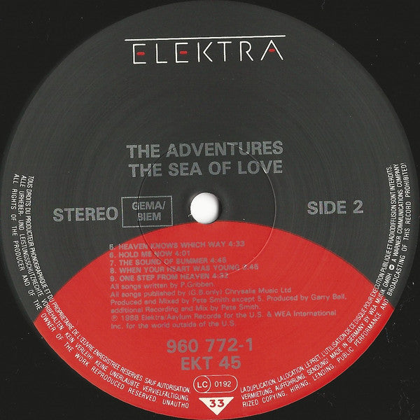 The Adventures : The Sea Of Love (LP, Album)