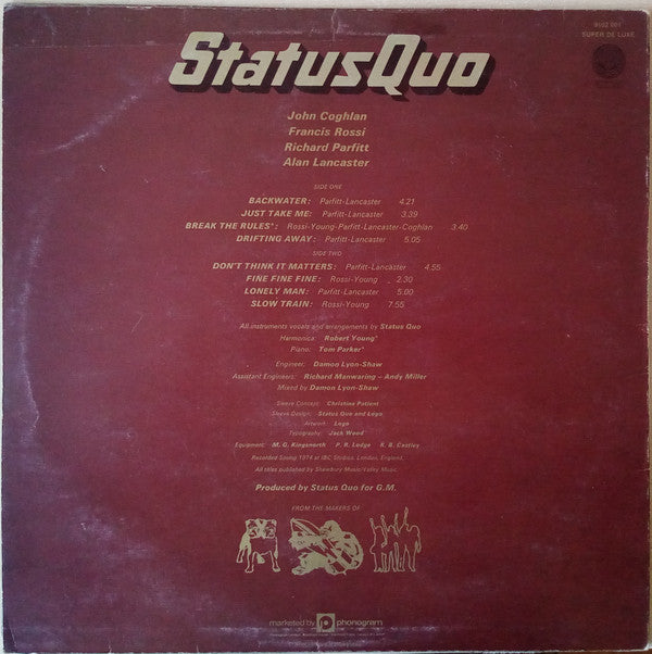 Status Quo : Quo (LP, Album, Mel)