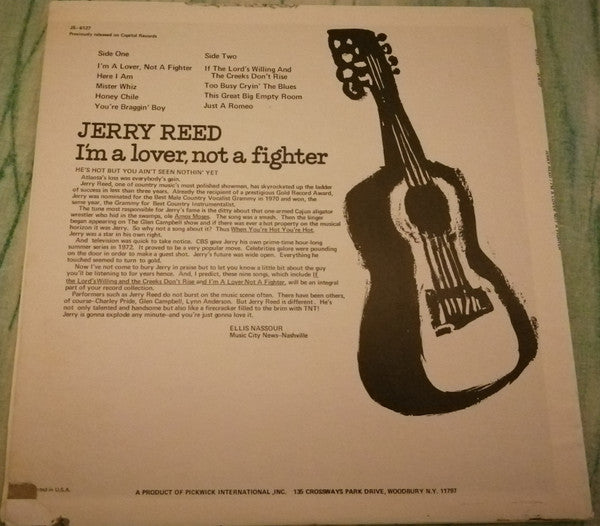 Jerry Reed : I'm A Lover, Not A Fighter (LP, Comp)
