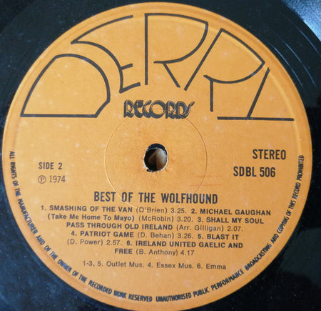 The Wolfhound : Best Of The Wolfhound (LP, Comp)