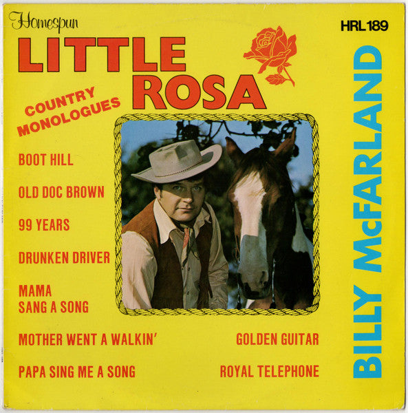 Billy McFarland : Little Rosa - Country Monologues (LP)