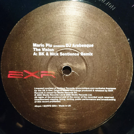 Mario Piu* Presents DJ Arabesque : The Vision (Part 2) (12")
