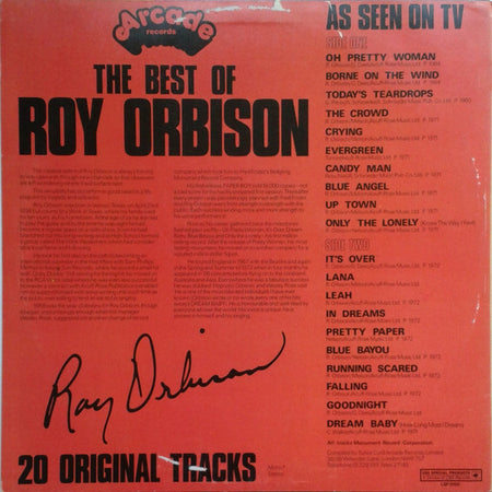 Roy Orbison : The Best Of Roy Orbison (LP, Comp, Mono)