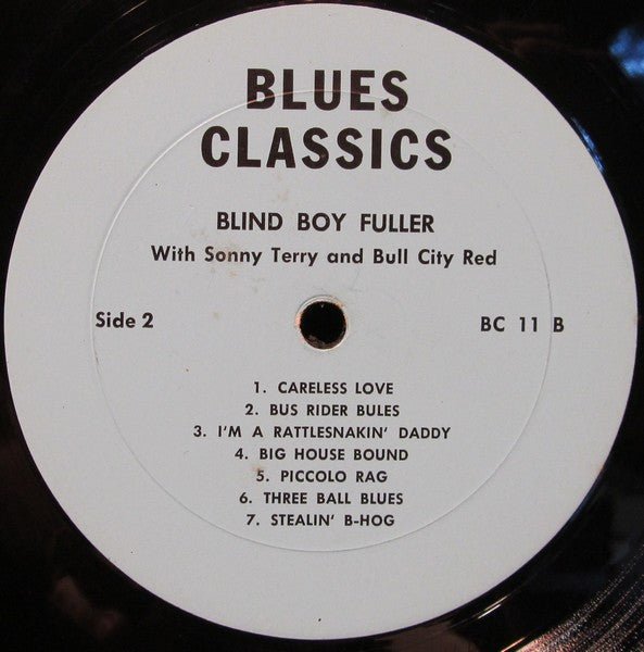 Blind Boy Fuller : Blind Boy Fuller With Sonny Terry And Bull City Red (LP, Comp, Mono)