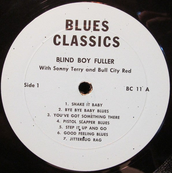 Blind Boy Fuller : Blind Boy Fuller With Sonny Terry And Bull City Red (LP, Comp, Mono)