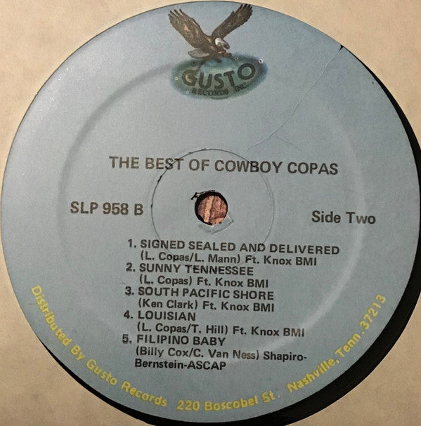 Cowboy Copas : The Best Of Cowboy Copas (LP, Comp)