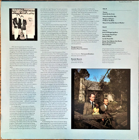 The Louvin Brothers : Songs That Tell A Story (LP, Album, Mono)