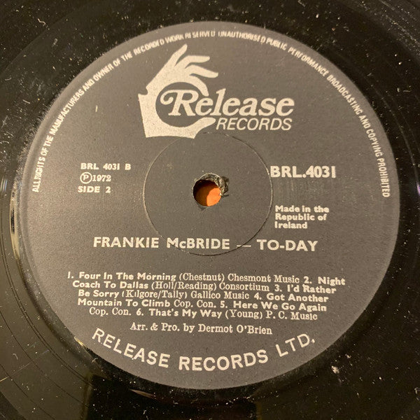 Frankie McBride : To-Day (LP, Album)