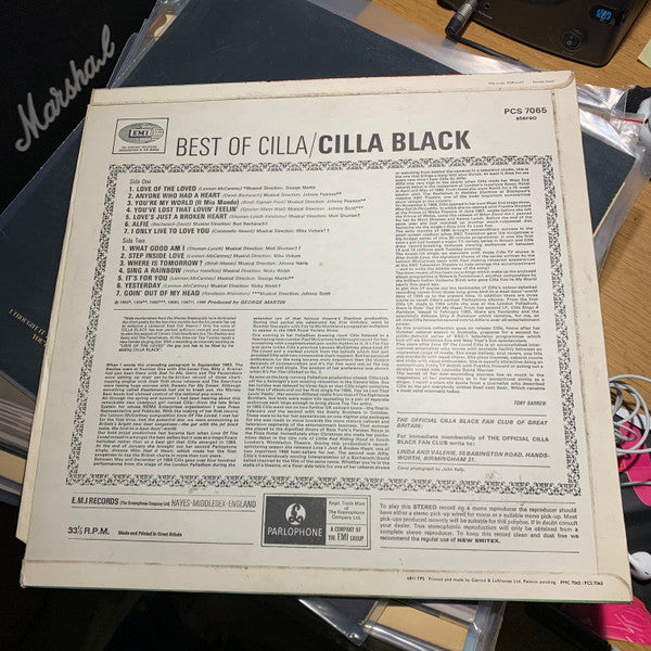 Cilla Black : Best Of Cilla (LP, Comp, RP, Fli)