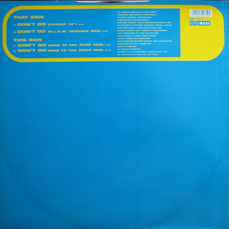 Awesome 3 : Don't Go '94 (12", Single)