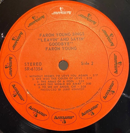 Faron Young : Faron Young Sings "Leavin' And Sayin' Goodbye" (LP, Album)