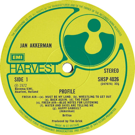 Jan Akkerman : Profile (LP, Album, The)