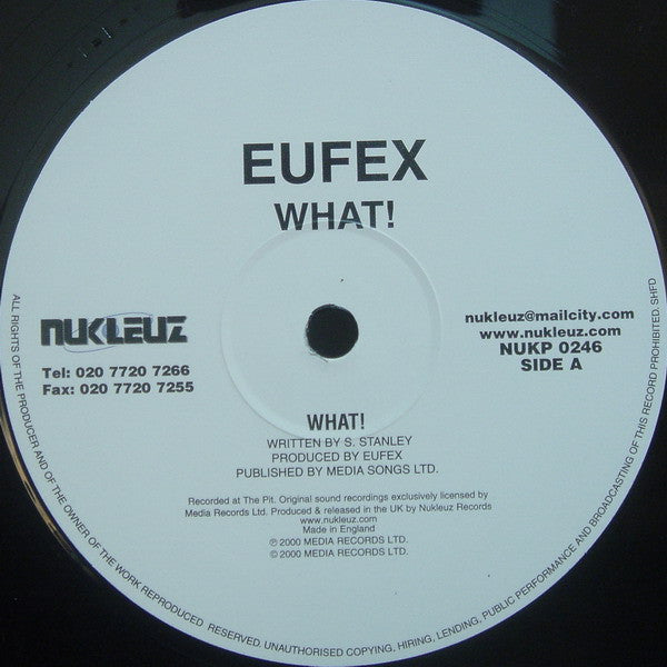 Eufex : What! (12")