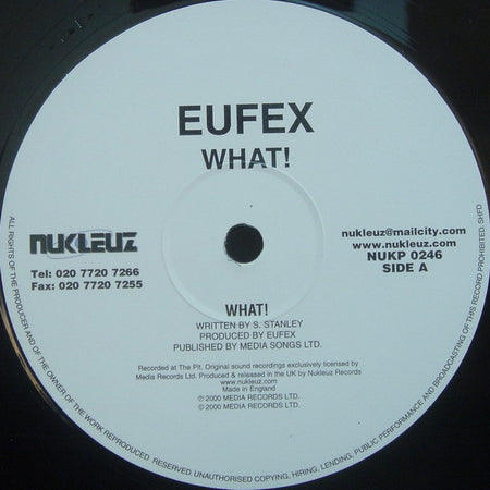 Eufex : What! (12")