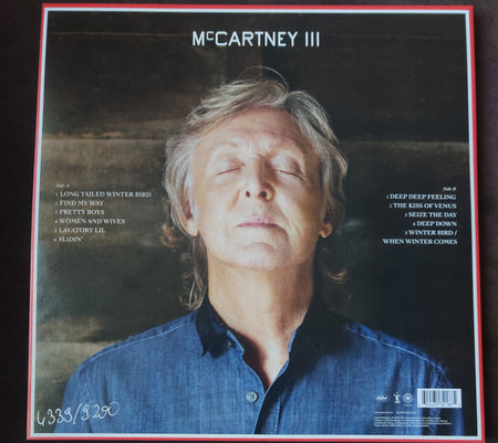 Paul McCartney : McCartney III (LP, Album, Ltd, Num, Red)