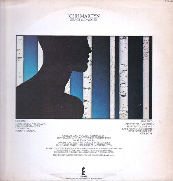 John Martyn : Grace & Danger (LP, Album, Bar)