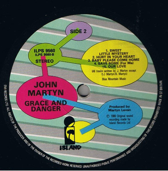 John Martyn : Grace & Danger (LP, Album, Bar)