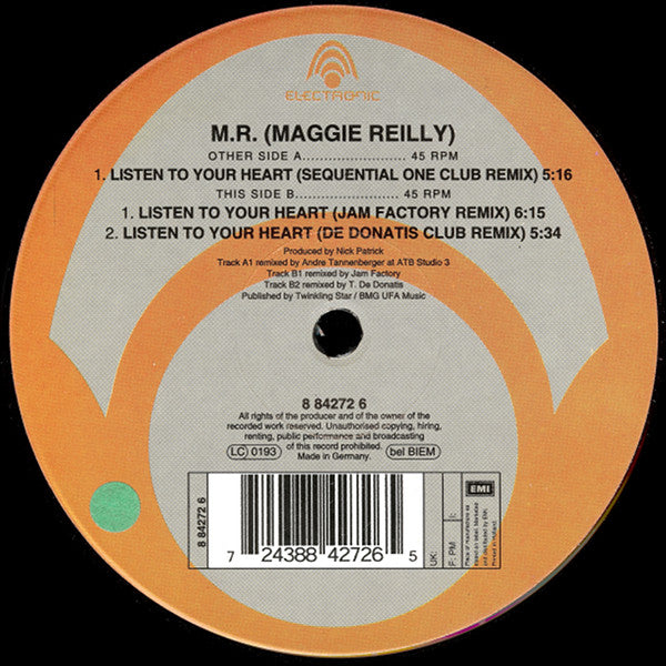 Maggie Reilly : Listen To Your Heart (12")