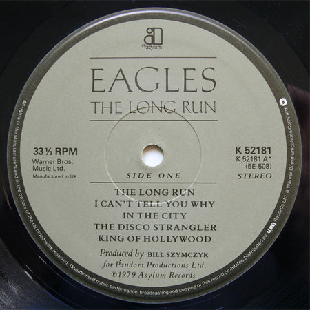 Eagles : The Long Run (LP, Album, Gat)