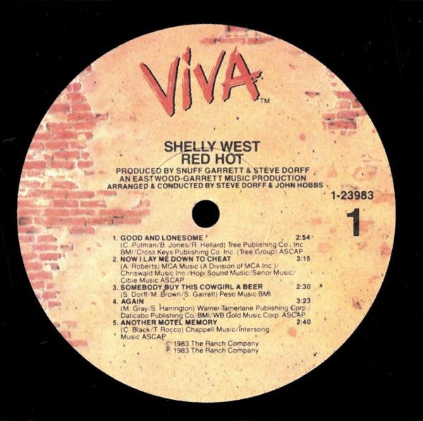 Shelly West : Red Hot (LP, Album, Jac)