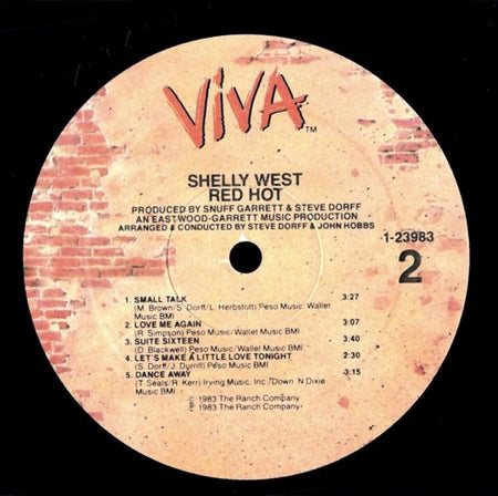 Shelly West : Red Hot (LP, Album, Jac)