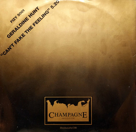 Geraldine Hunt : Can't Fake The Feeling (12", Single)