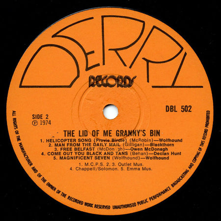 Various : Lid Of Me Granny's Bin (LP, Comp)