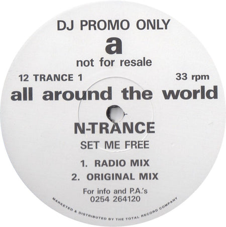 N-Trance : Set Me Free (12", Promo)
