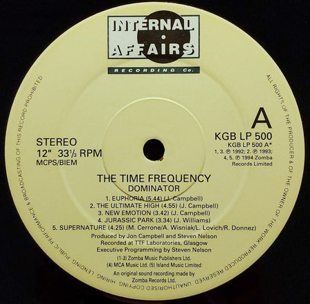 The Time Frequency : Dominator (LP, Album)