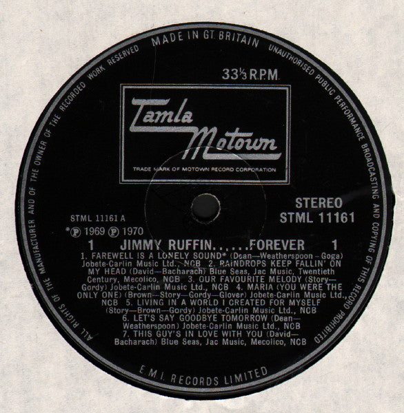 Jimmy Ruffin : Forever (LP, Album)