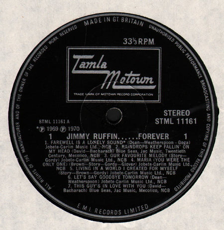 Jimmy Ruffin : Forever (LP, Album)