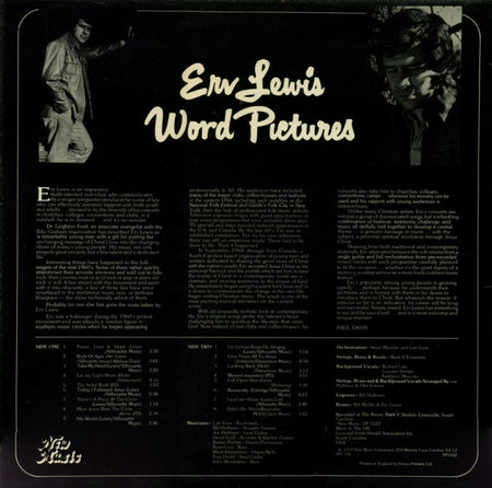 Erv Lewis : Word Pictures (LP, Album)