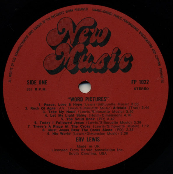 Erv Lewis : Word Pictures (LP, Album)