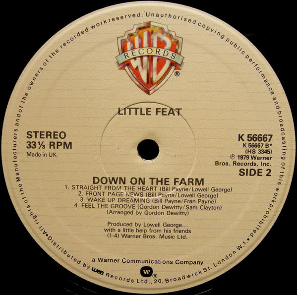 Little Feat : Down On The Farm (LP, Album)
