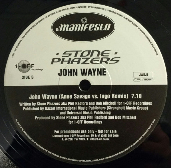 Stone Phazers : John Wayne (12", Promo)