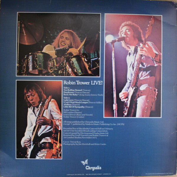 Robin Trower : Robin Trower Live! (LP, Album)