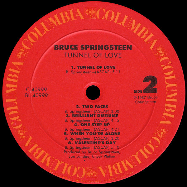 Bruce Springsteen : Tunnel Of Love (LP, Album, Car)