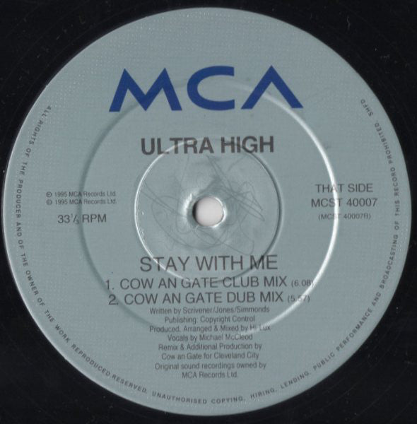 Ultra High : Stay With Me (12", Single)