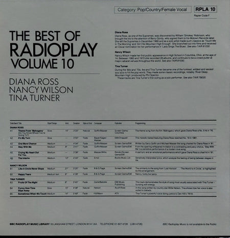 Various : The Best Of Radioplay Volume 10 (LP, Comp)