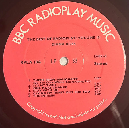 Various : The Best Of Radioplay Volume 10 (LP, Comp)